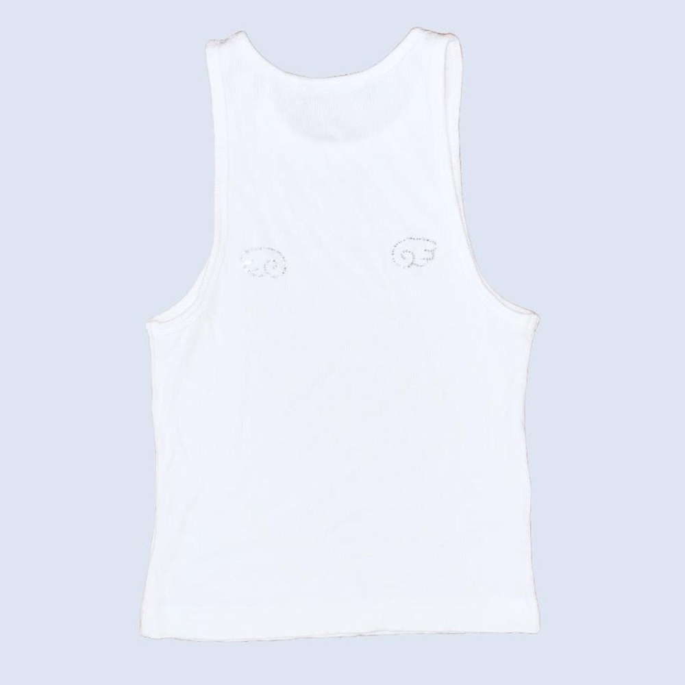 Sandy Liang Wish white tank top NWT - Picture 2 of 3